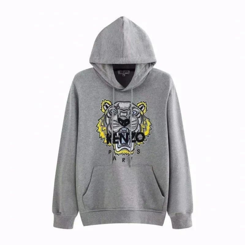 Kenzo Tiger Hoodie Embroidered Tiger Logo