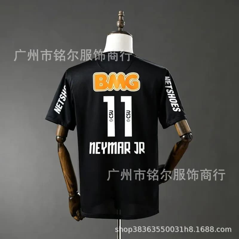 FC Barcelona Home Jersey 2007-08 UNICEF Edition — 1213桑托斯黑色11号