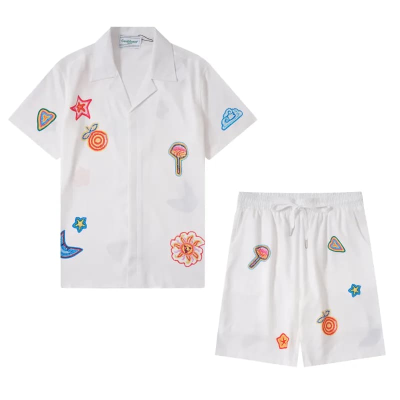Louis Vuitton Hawaiian Print Set Palm Tree Surfboard Motif — 9785套装