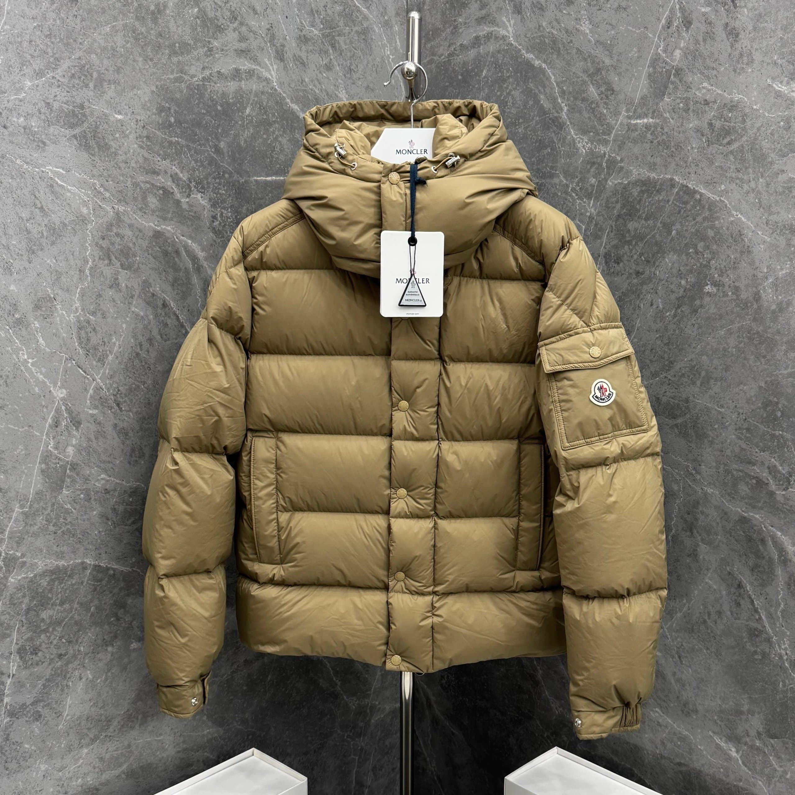 Moncler Down Jacket Shiny Nylon Puffer — H303