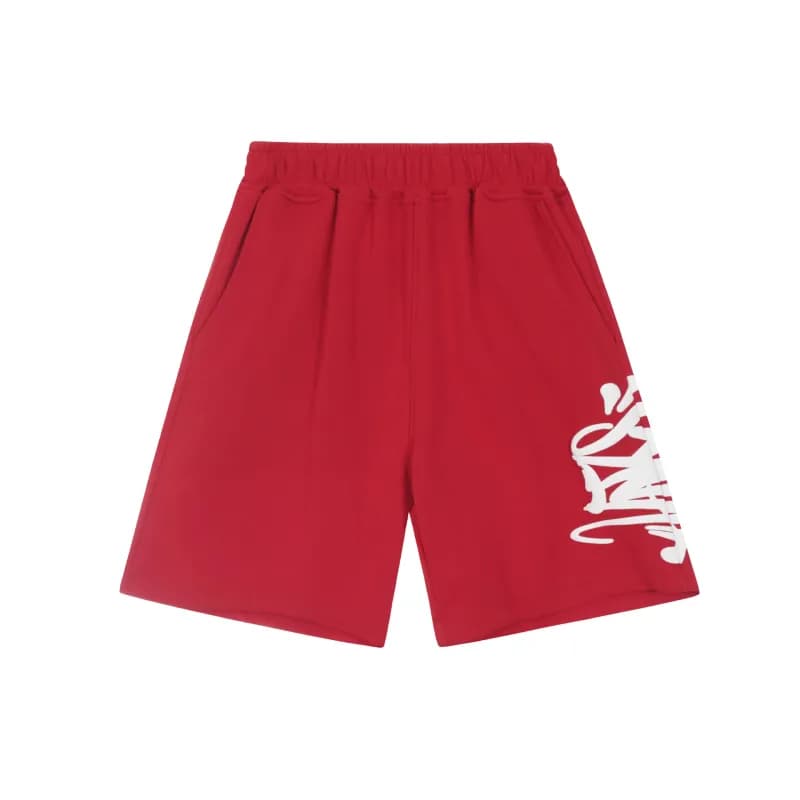 Supreme Hoodie and Shorts Set Graffiti Logo — 02红色短裤