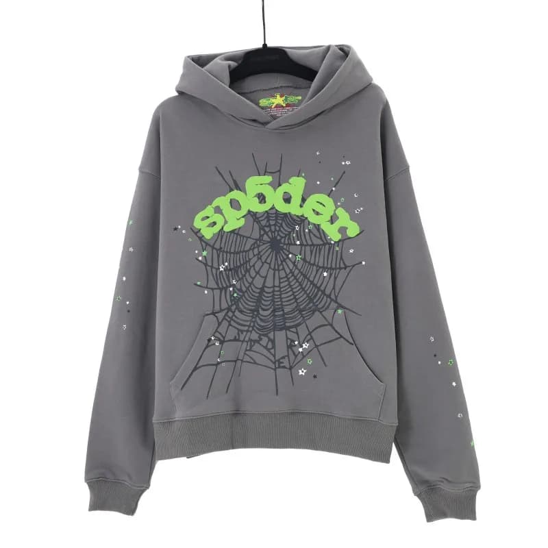 Palace Spider Web Hoodie Star Logo — 146# 灰色