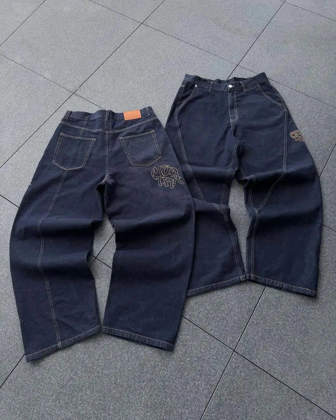 Corteiz Baggy Jeans CRTZ Logo Embroidery