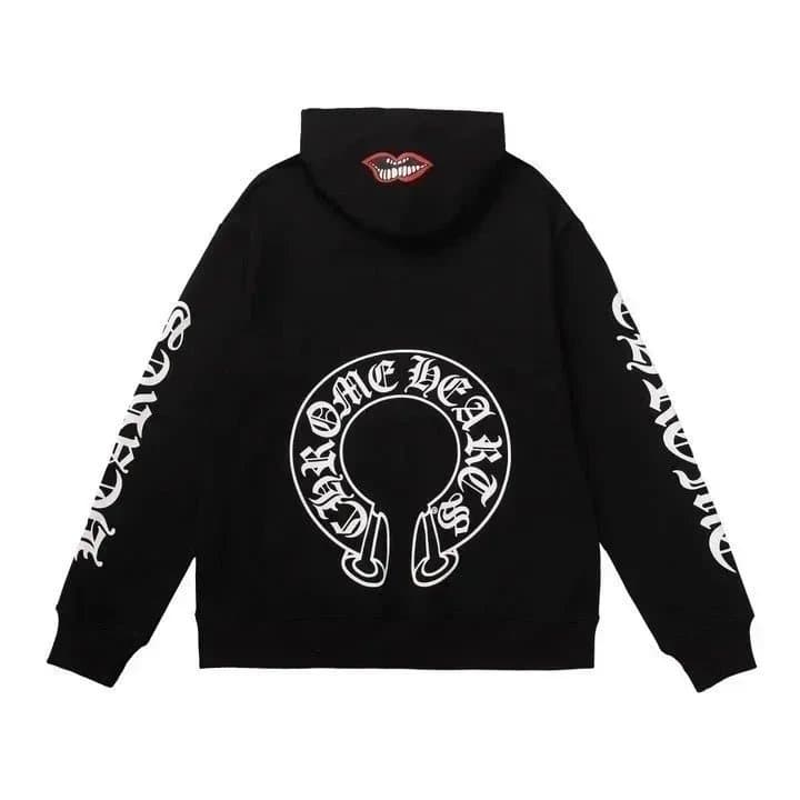 Hooded Sweatshirt Chrome Hearts Logo Print