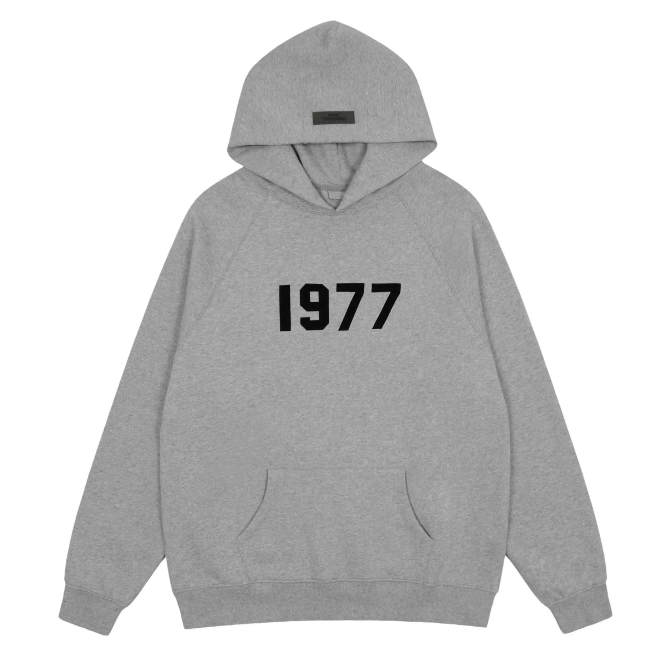 Fear of God Essentials Hooded Sweatshirt Essentials Logo — 1977灰