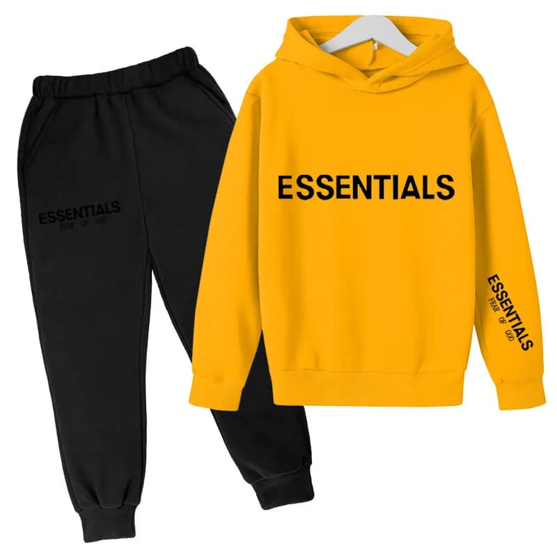 Fear of God Essentials Hoodie and Joggers Set Essentials Logo
