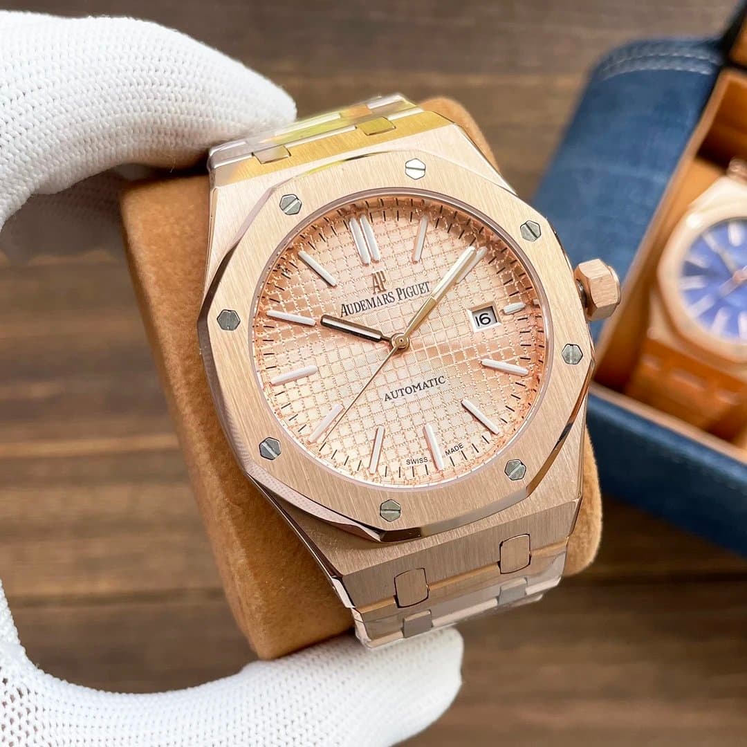 Audemars Piguet Royal Oak Jumbo Extra-Thin — 玫瑰金壳·玫金盘钢带