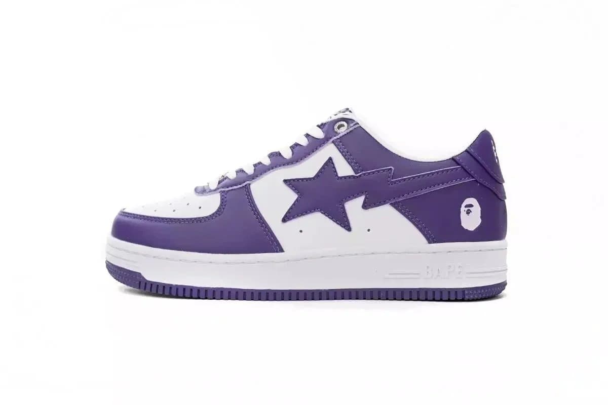 Bape Sta Glossy Red Star — Purple White