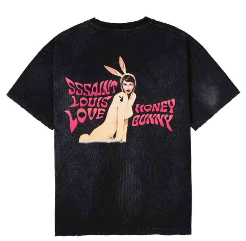 Saint Laurent Graphic T-Shirt Hate Saint Print — ST368
