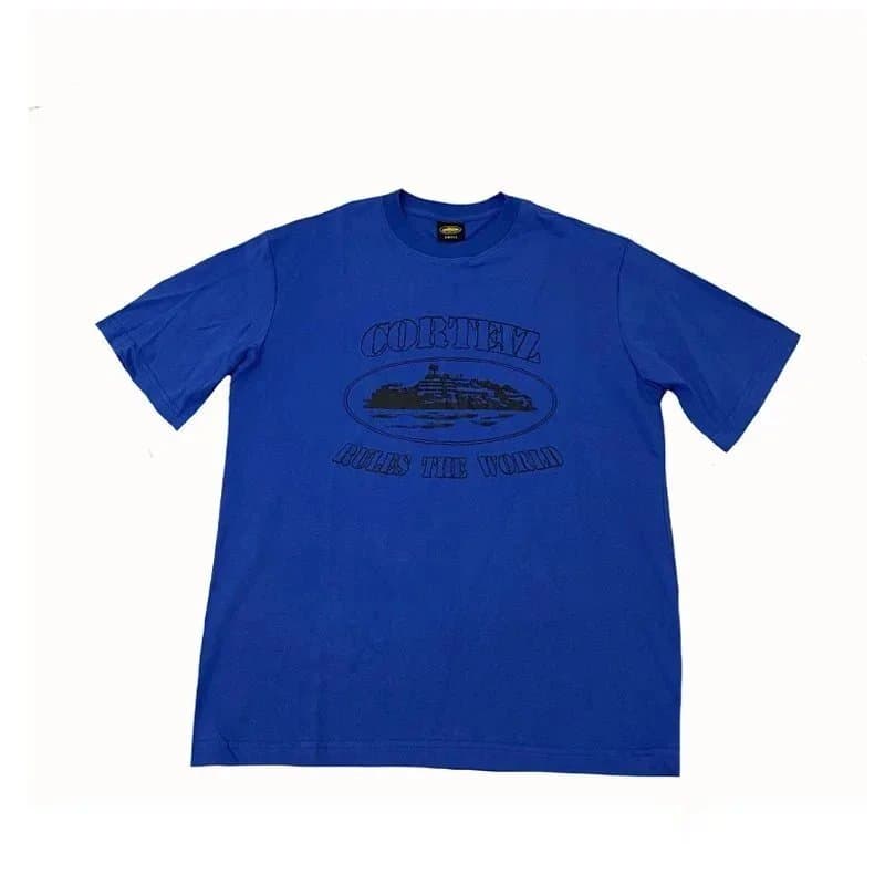 Logo Tee Corteiz Script — 11蓝色