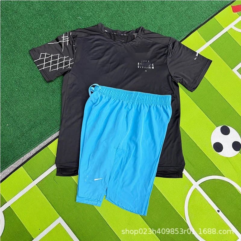 Nike Training Set Grid Print & Vapor Blue