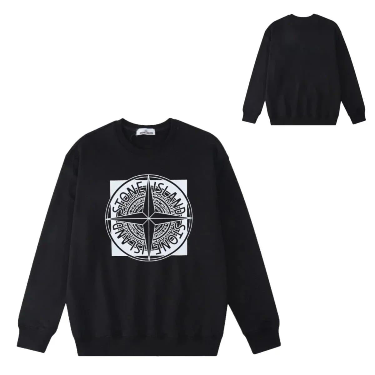 Stone Island Crewneck Sweatshirt Compass Patch — JMFS-YLWY-0103