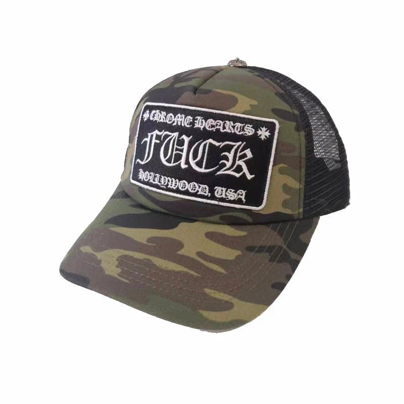 Chrome Hearts Trucker Cap Camo Patch