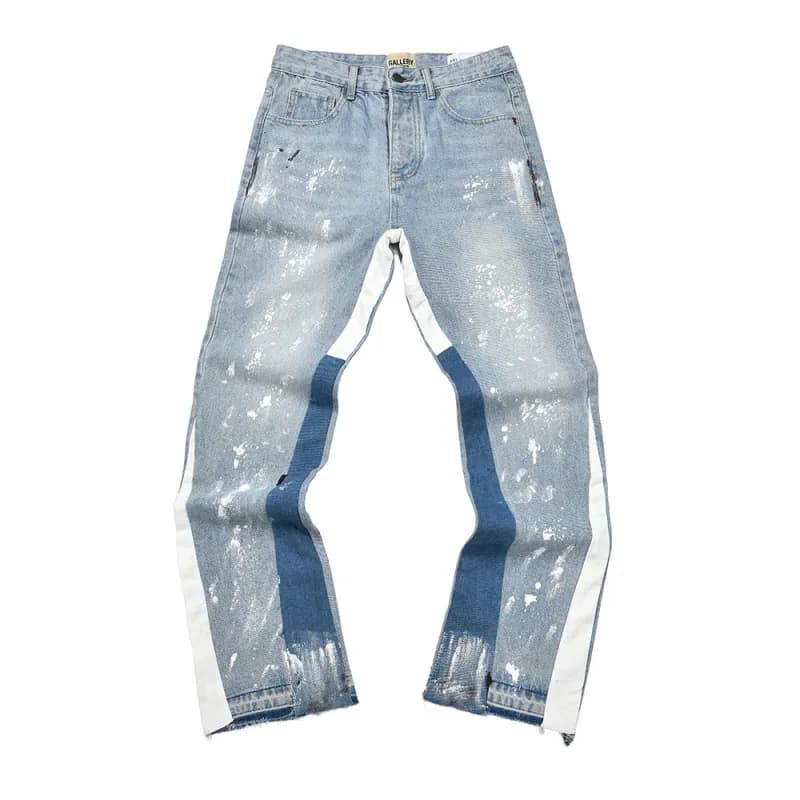 Gallery Dept. Flared Jeans Distressed Paint-Splatter — 4191
