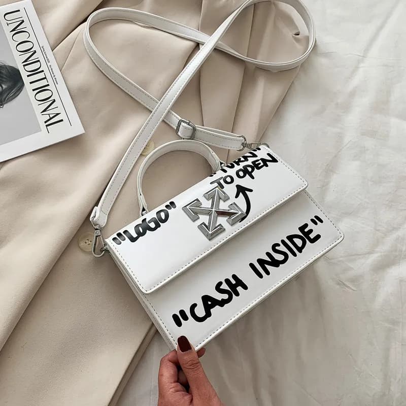 Off-White Industrial Shoulder Bag Cash Inside