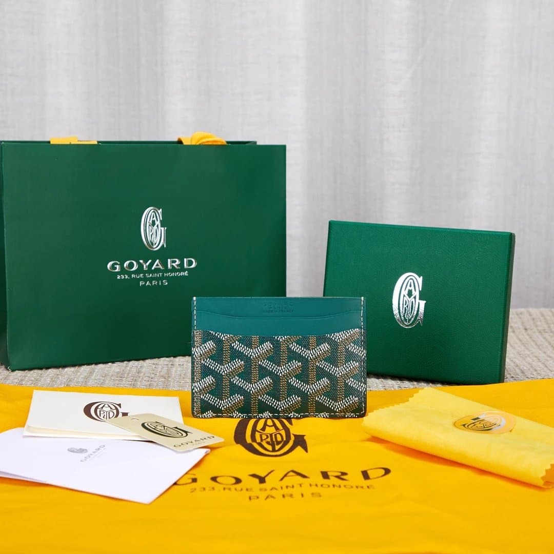 Goyard Card Holder Goyardine Canvas