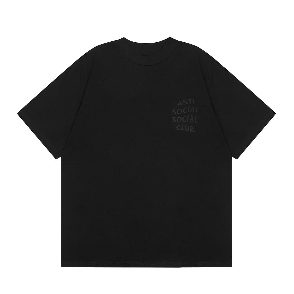Anti Social Social Club Logo Tee Black on Black