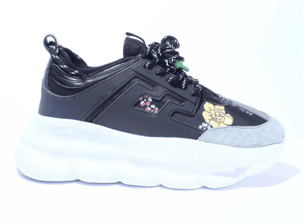 Versace Triple S Floral Embroidery