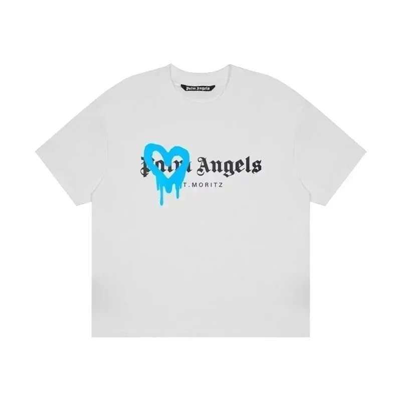 Palm Angels × Off-White Graphic Tee Dripping Heart Logo