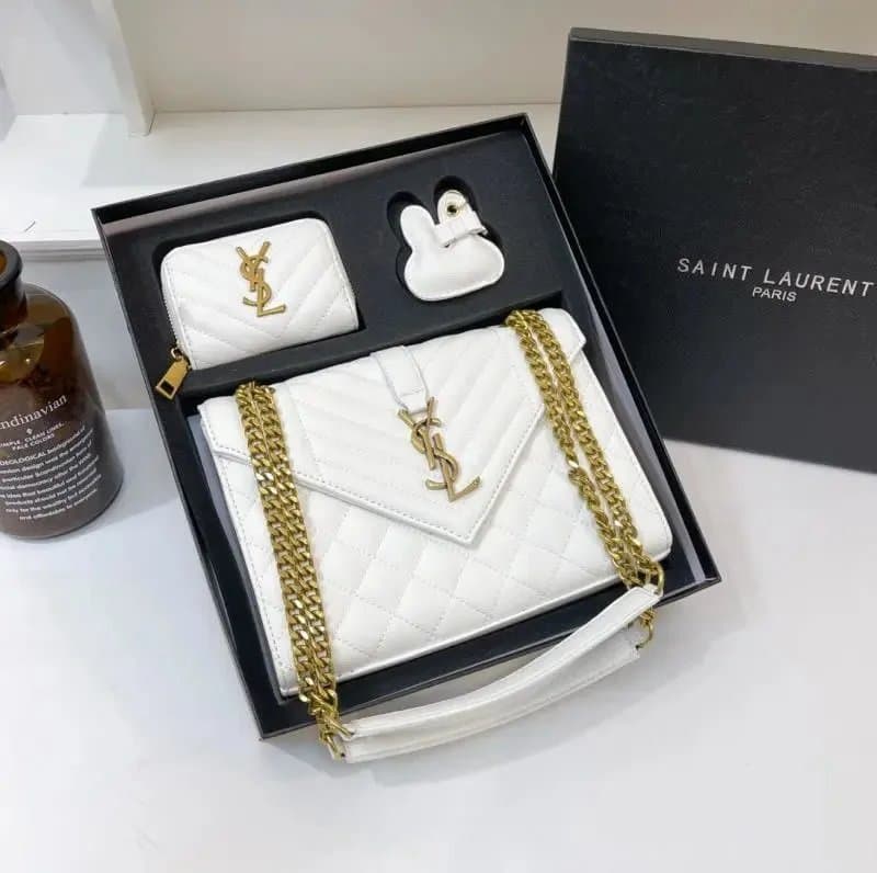 Saint Laurent Niki Mini Quilted Leather with Gold Hardware