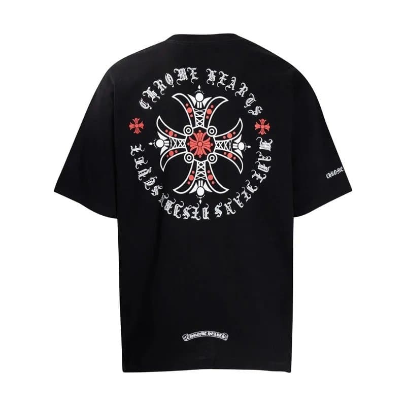 Chrome Hearts Graphic Tee Cross Print — 6009黑