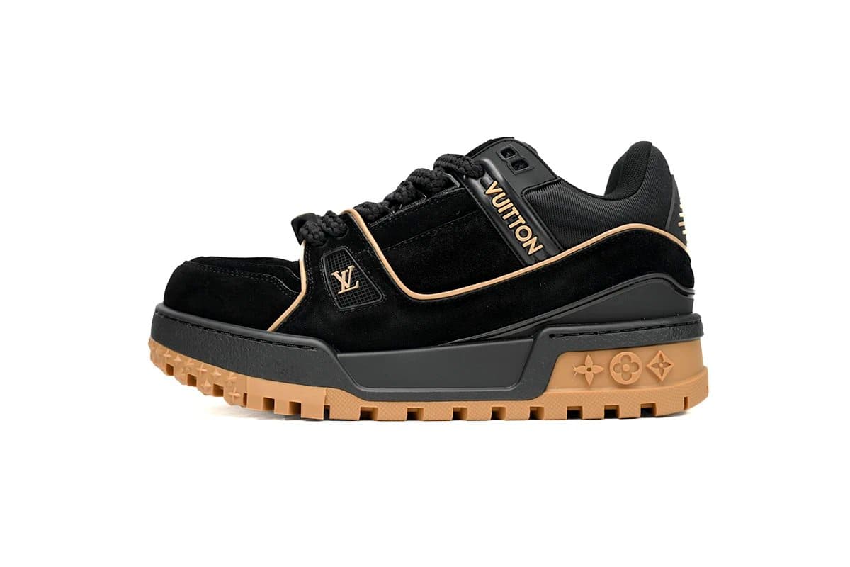 Louis Vuitton LV Trainer Black and Beige