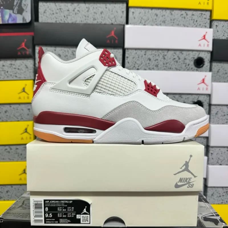 Air Jordan 4 Retro Bred Yellow — DR5415-106 白红