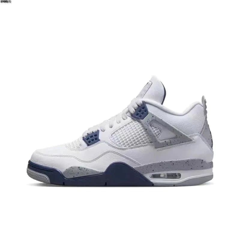 Air Jordan 4 Fire Red — Midnight Blue