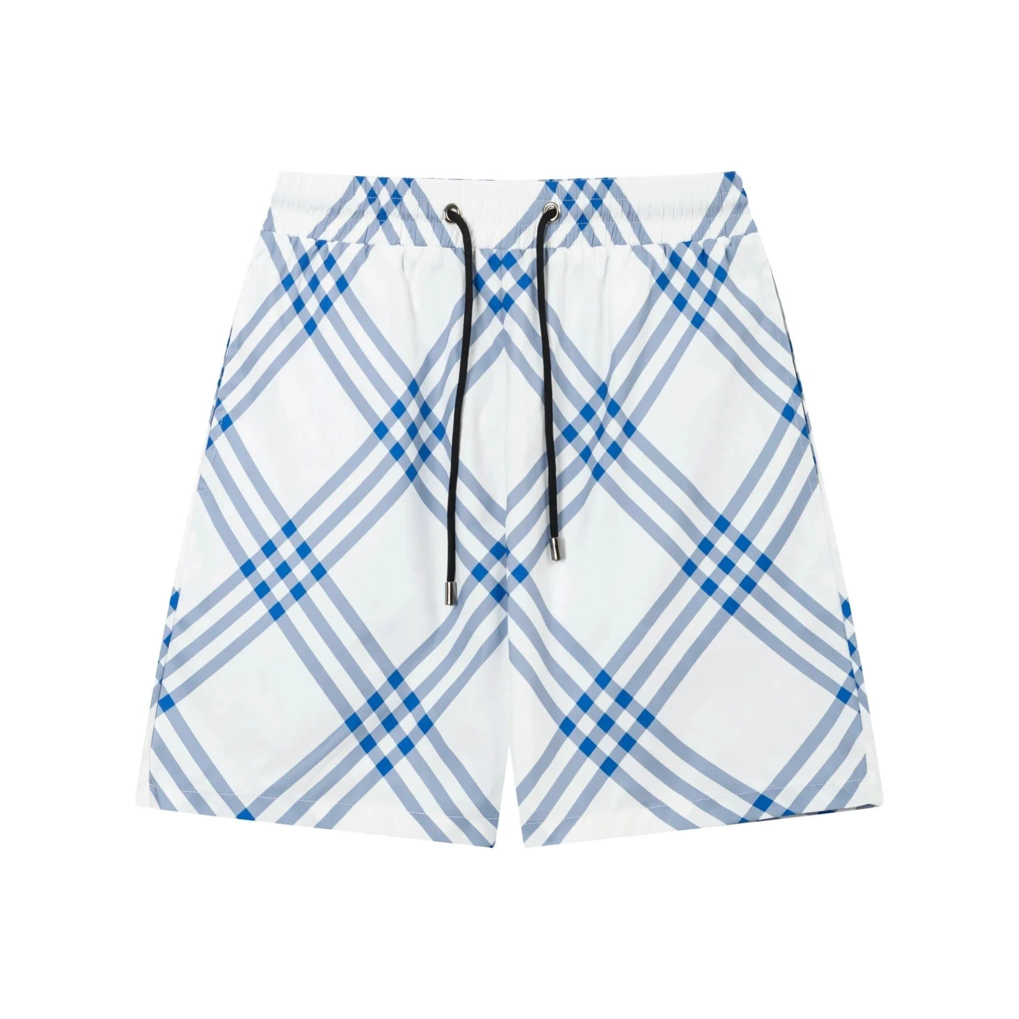 Burberry Logo Patch Shorts Checkered B Patch — 13