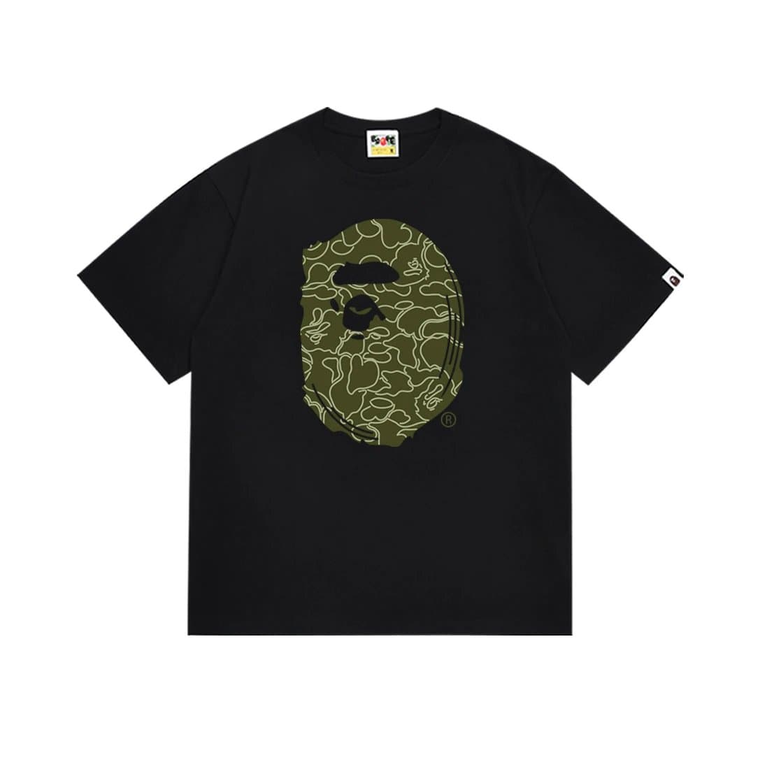 BAPE Ape Head Tee Camo Outline