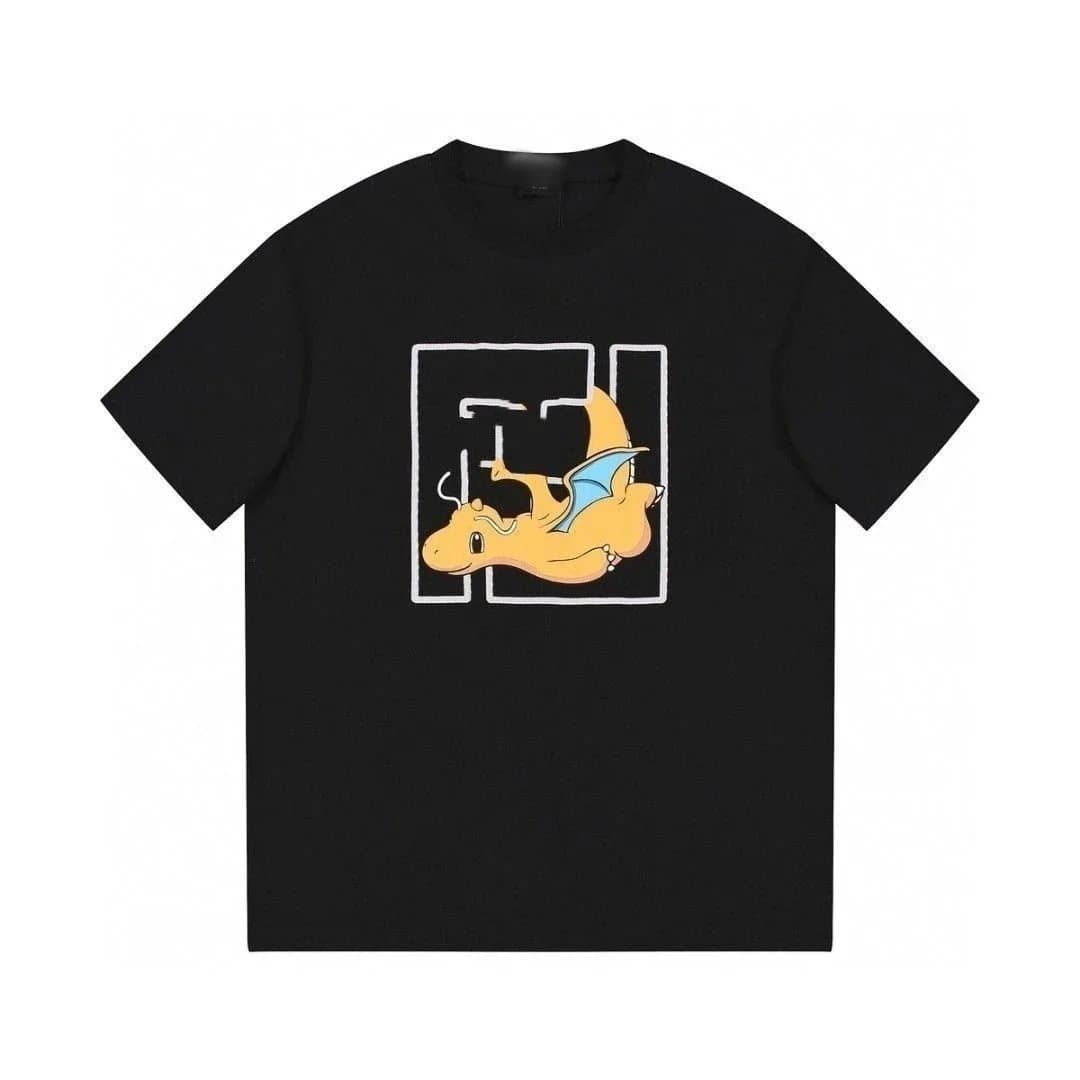 Fendi FF Logo T-Shirt Brown FF Patch — 19