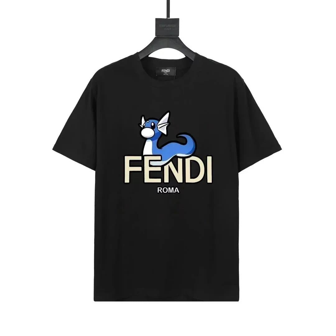 Fendi × Pokémon Graphic T-Shirt Pikachu Logo