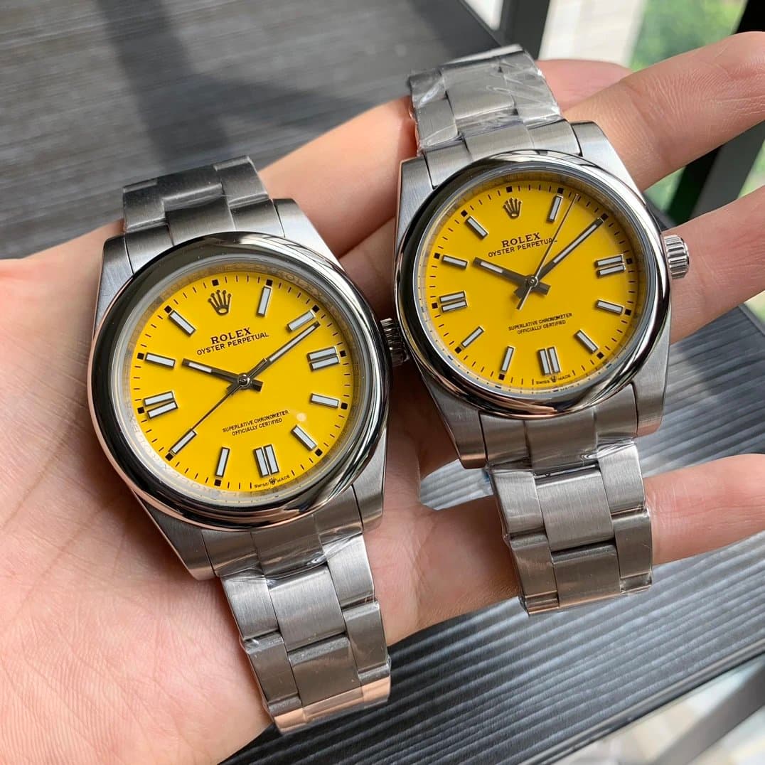 Rolex Oyster Perpetual Vibrant Yellow Dial