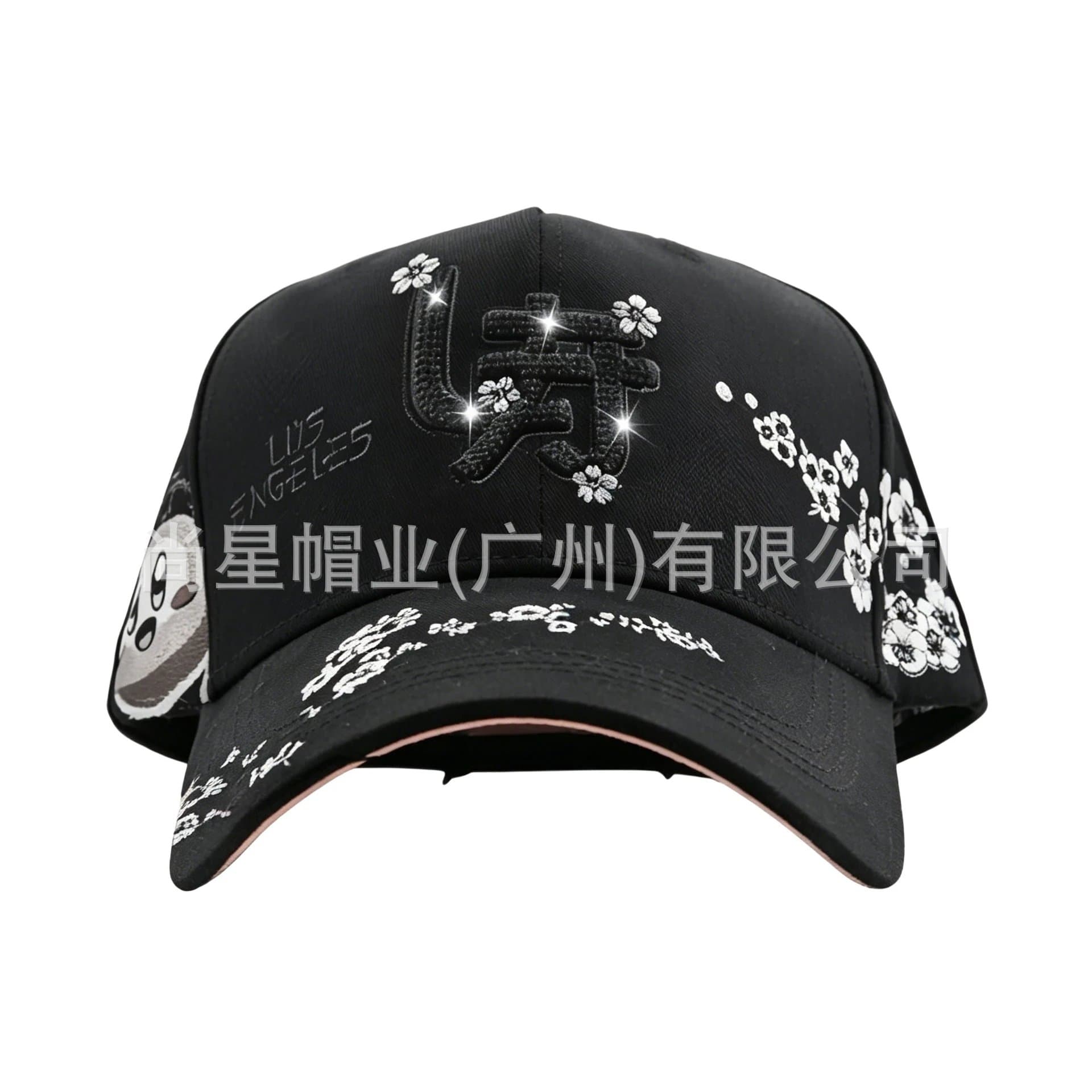 Balenciaga Baseball Cap Floral Embroidery