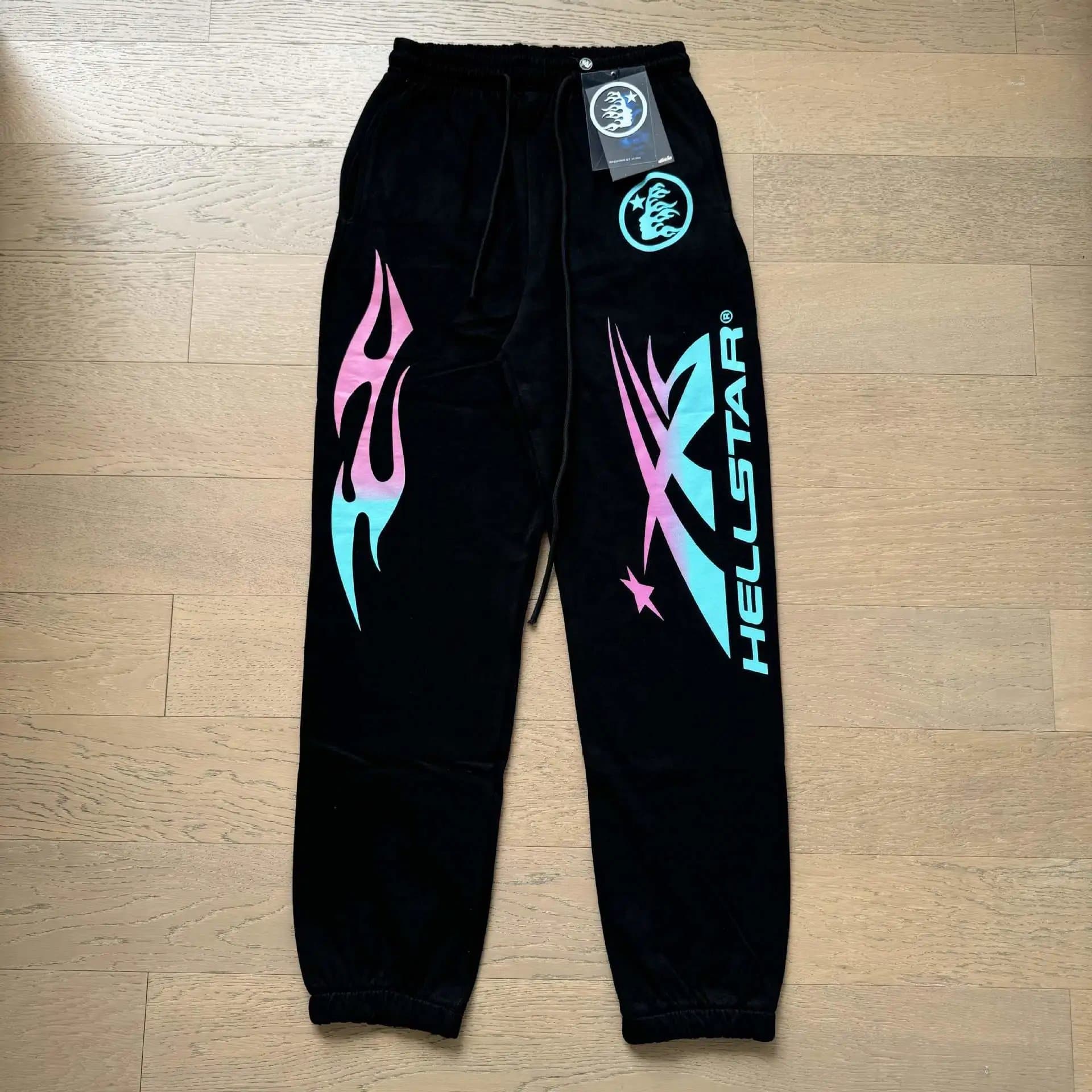 Hellstar Track Pants Flame Logo — X771