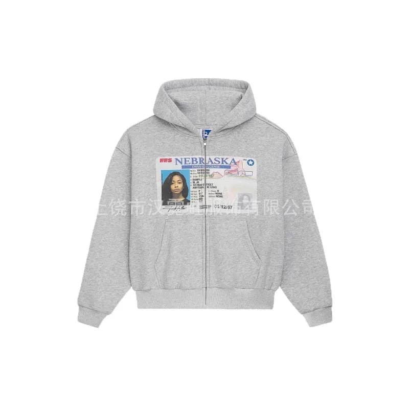 Gallery Dept. Zip-Up Hoodie Nebraska ID Print