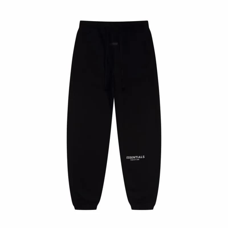 Fear of God Essentials Hooded Sweatshirt Embroidered Logo — k739黑色