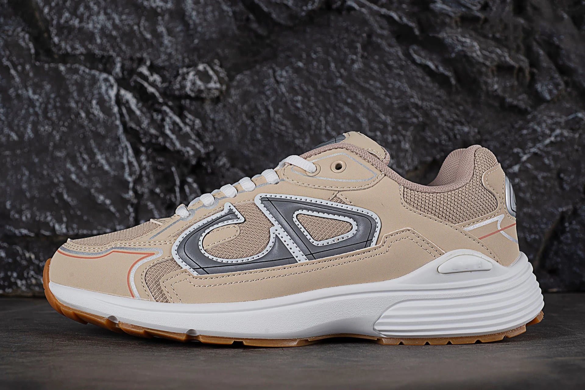 C.P. Company Goggle Sneaker Maroon Beige — 4