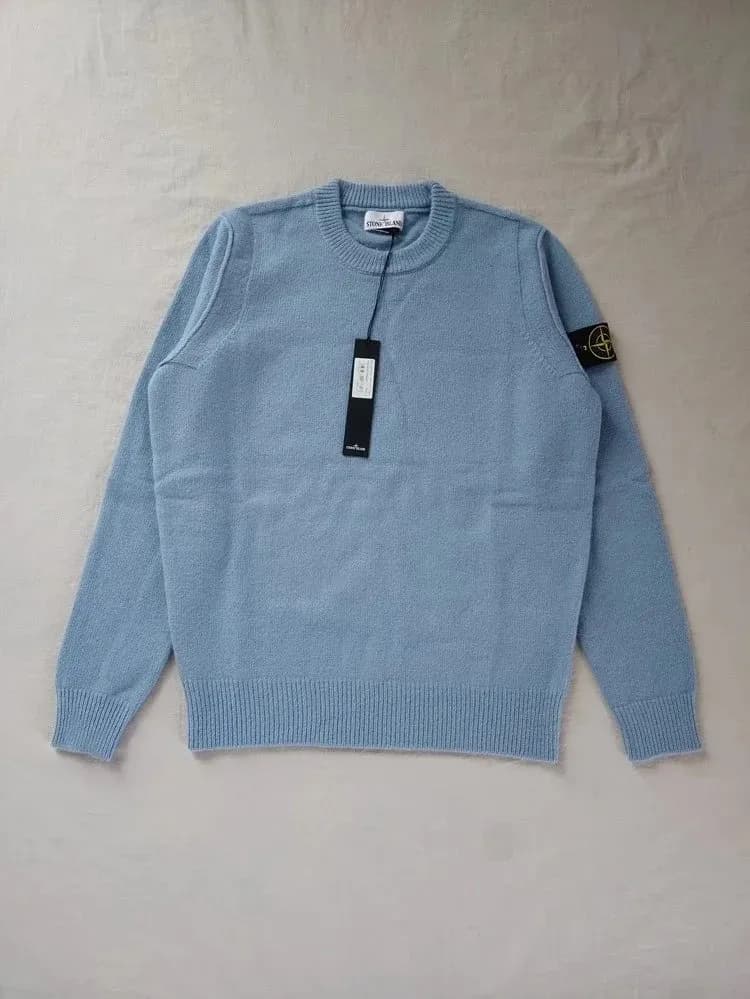 Stone Island Crewneck Sweater Light Blue