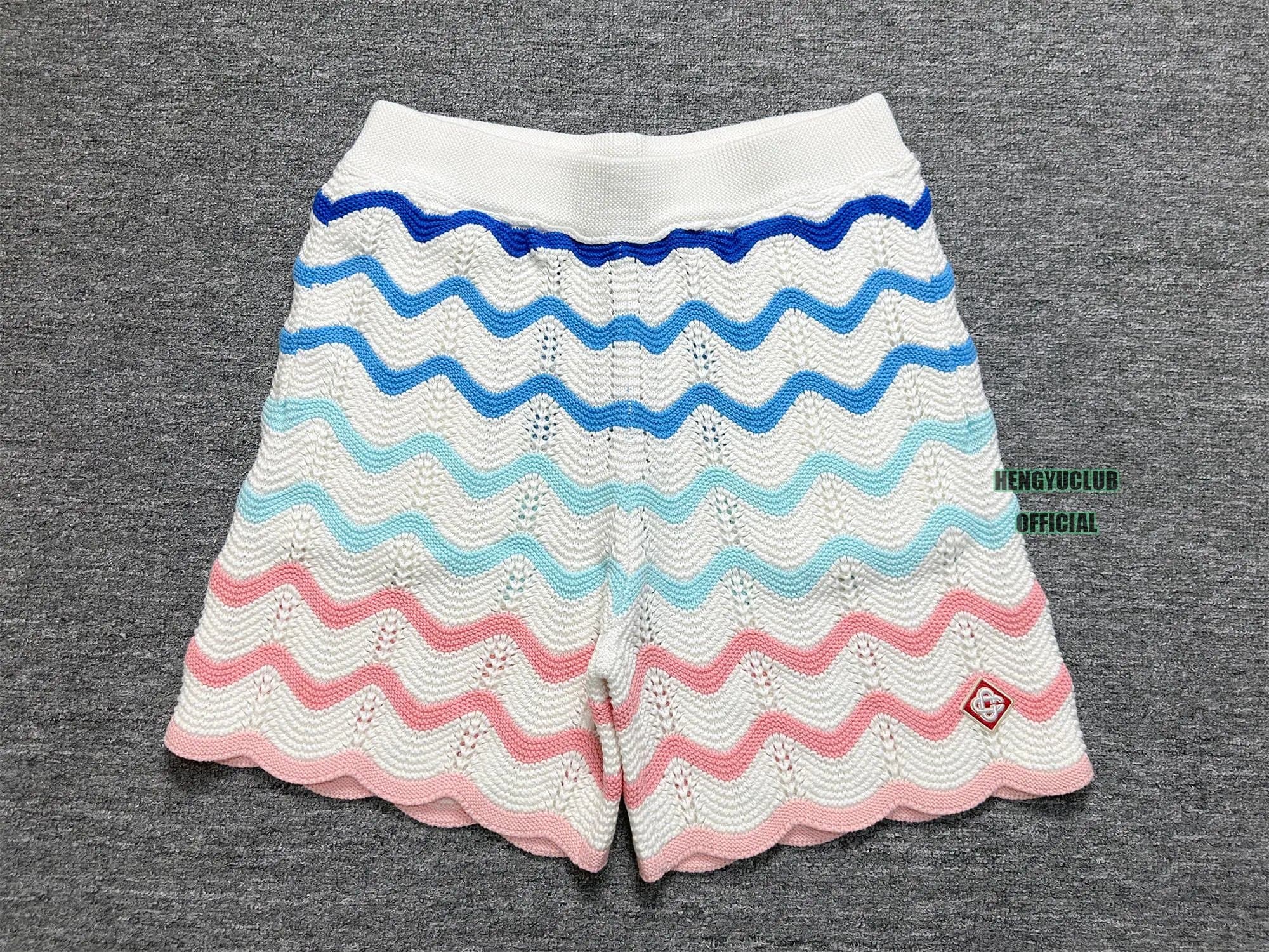 Chrome Hearts Knit Shorts Wave Stripe