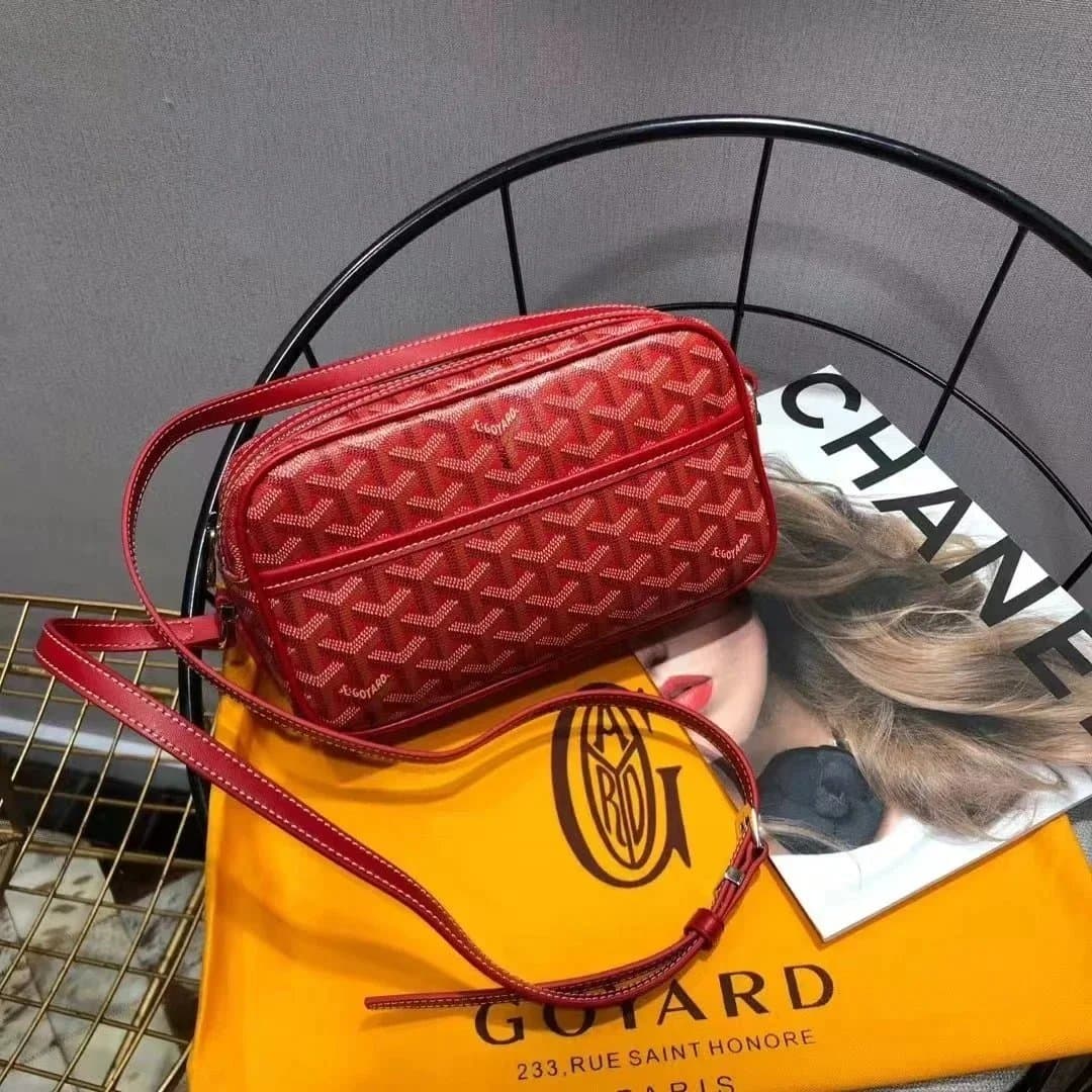 Goyard Saint Louis Red Goyardine Canvas