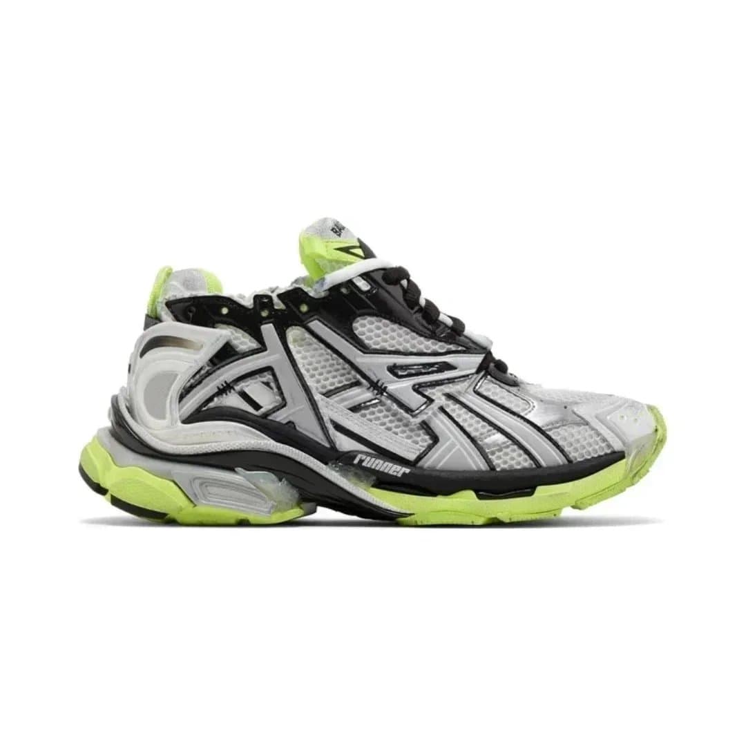 Balenciaga Triple S Graffiti — EU35-EU46（留言备注尺码）无半码 · White Fluo Yellow