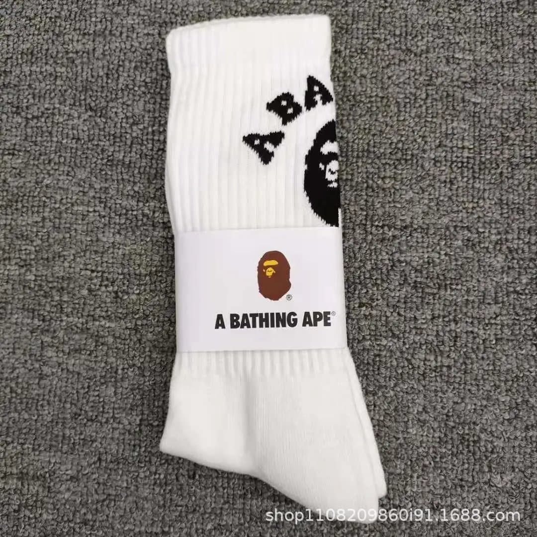 BAPE Crew Socks Ape Head Logo