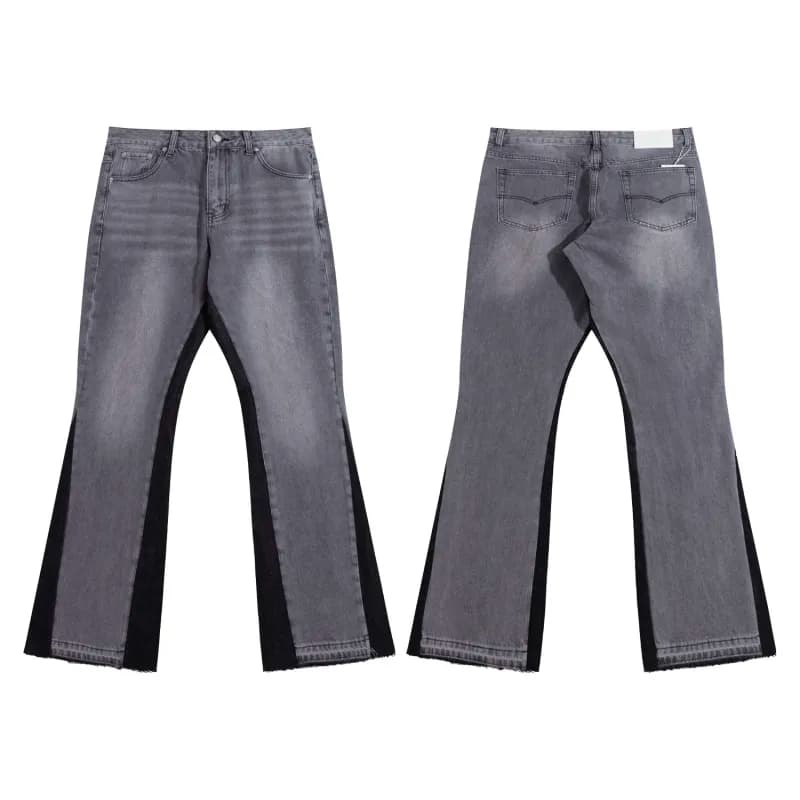 Levi's × Gallery Dept. 501 Straight Fit Jeans Gallery Dept Paint-Splatter Distressed — 酒红色 676烟灰色