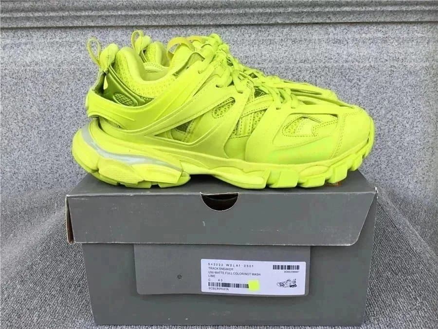 Balenciaga Track Sneaker Silver Green — 081209104