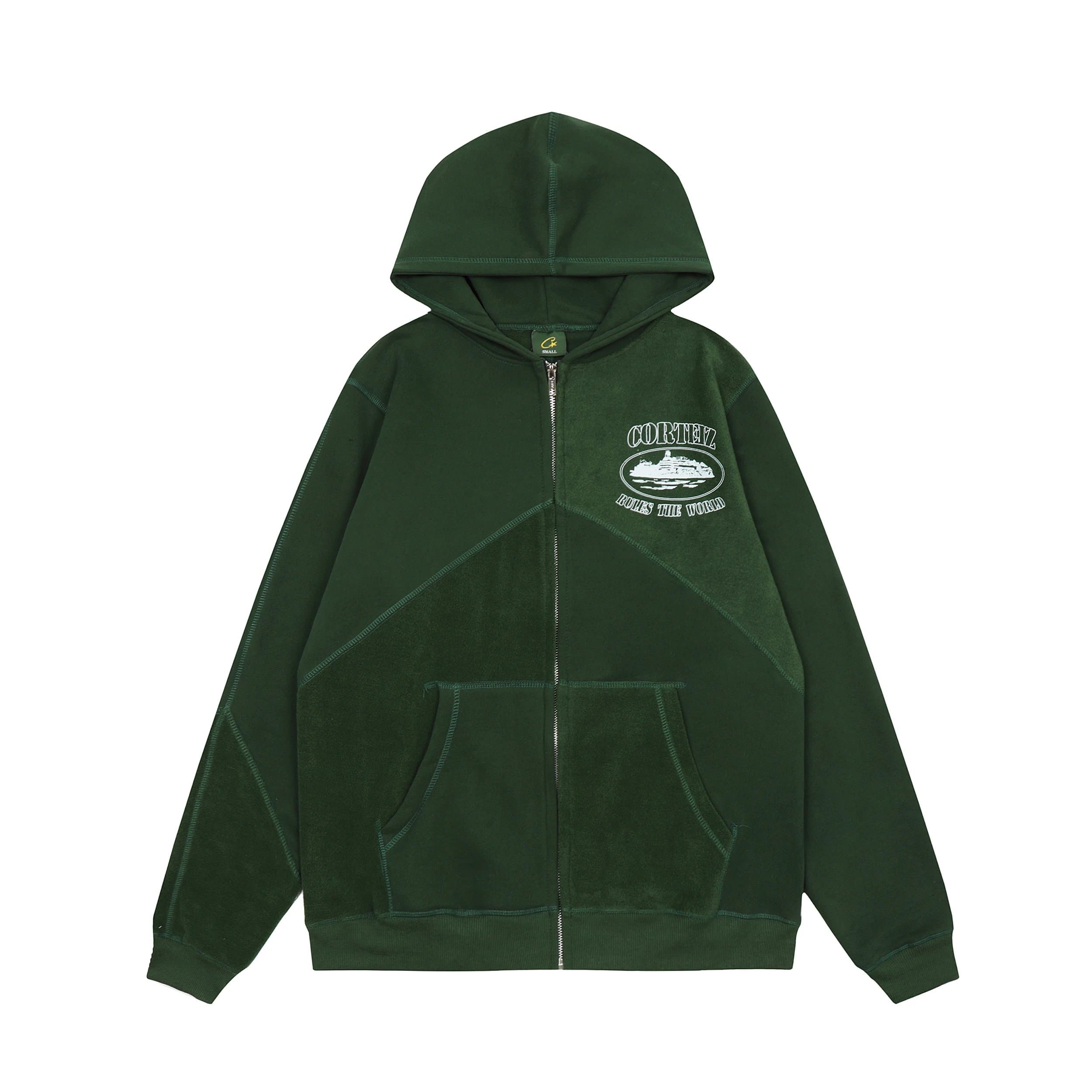 Corteiz Zip-Up Hoodie Cortez Rules the World