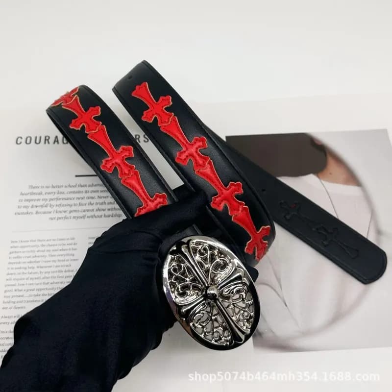 Chrome Hearts Cross Belt Embossed Cross — 51