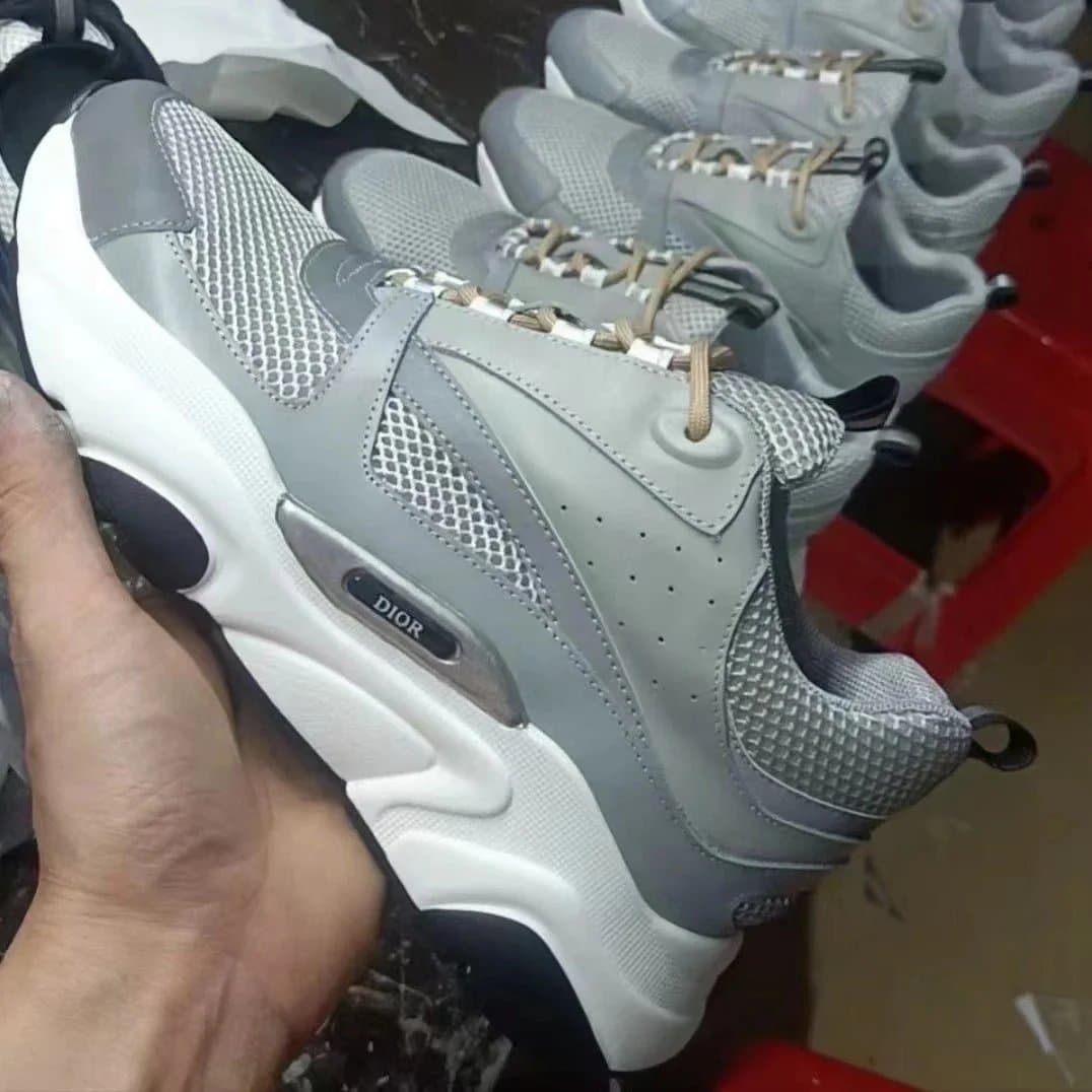 Dior B22 Sneaker Grey Mesh and Leather