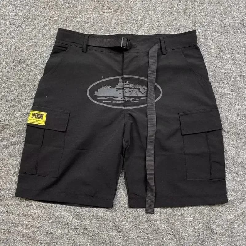 Hellstar Cargo Shorts Ship Print