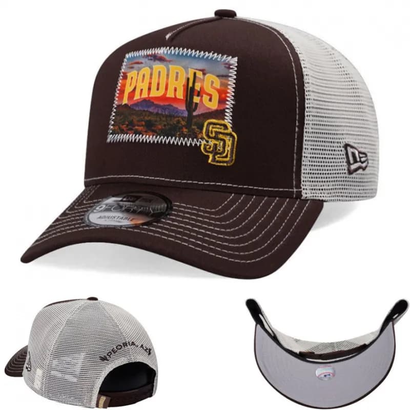 New Era × MLB Trucker Cap San Diego Padres Patch